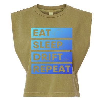 Eat Sleep Drift Repeat Tokyo Jdm Cool Gift Garment-Dyed Women's Muscle Tee