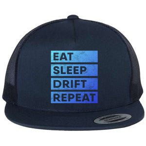 Eat Sleep Drift Repeat Tokyo Jdm Cool Gift Flat Bill Trucker Hat