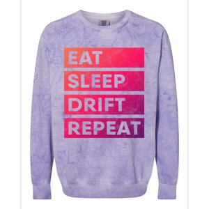 Eat Sleep Drift Repeat Tokyo Jdm Cool Gift Colorblast Crewneck Sweatshirt