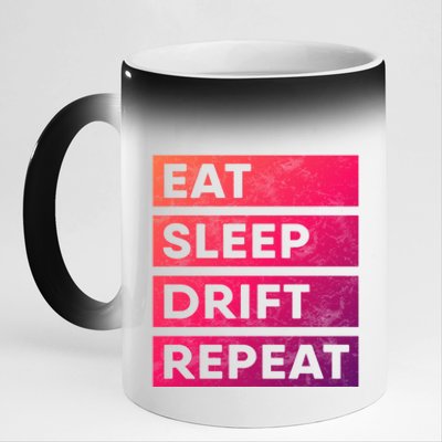 Eat Sleep Drift Repeat Tokyo Jdm Cool Gift 11oz Black Color Changing Mug