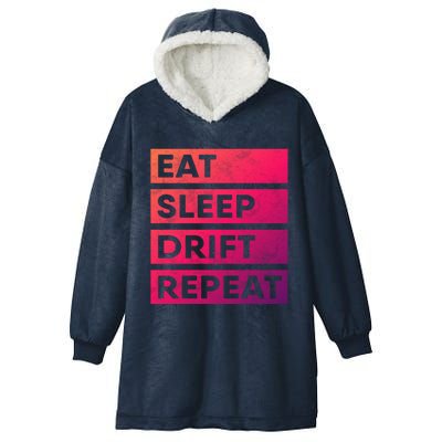 Eat Sleep Drift Repeat Tokyo Jdm Cool Gift Hooded Wearable Blanket