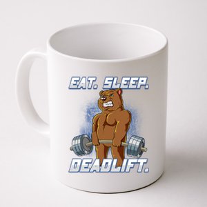 Eat Sleep Deadlift Gym Bodybuilding Funny Gift Coffee Mug