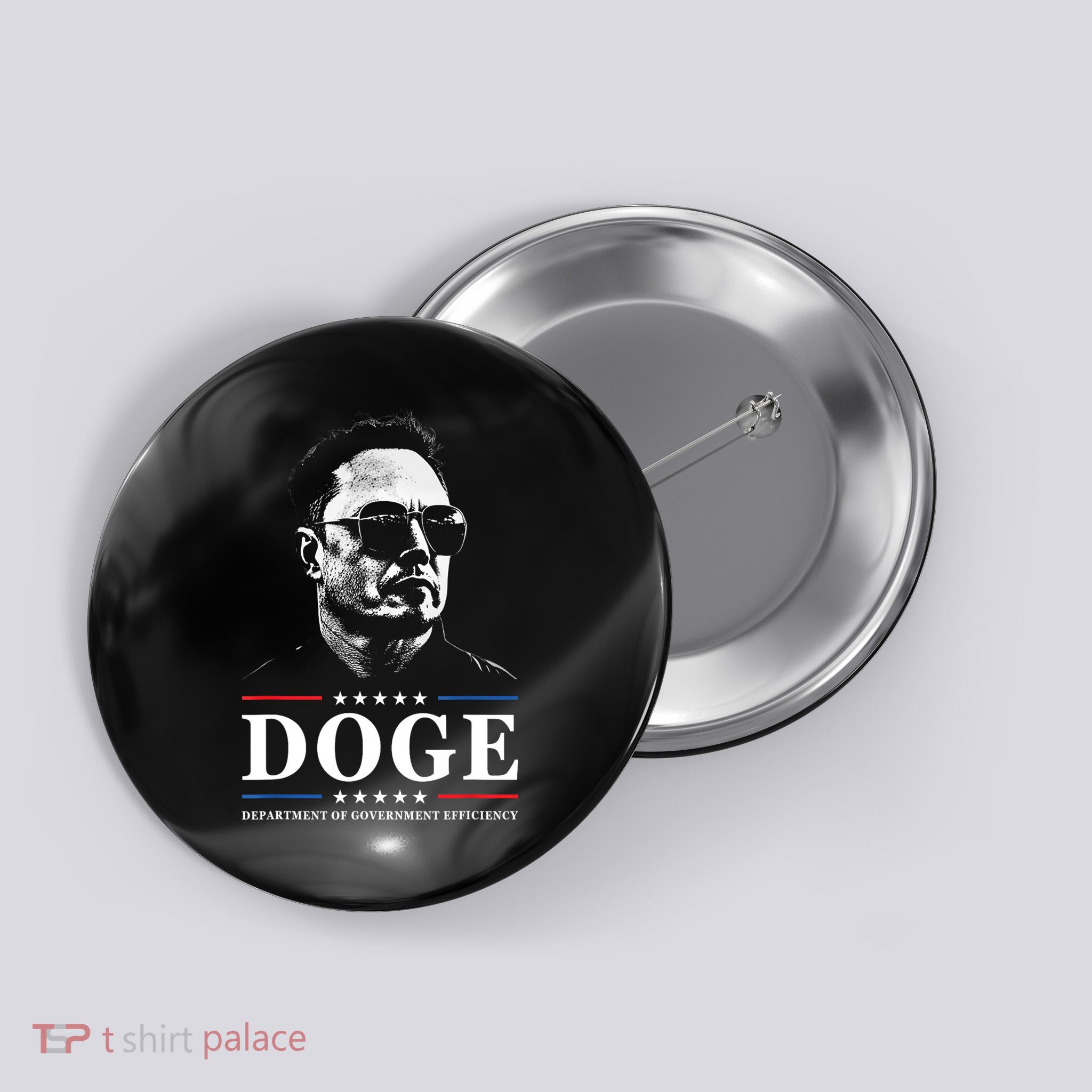 Elon Sunglasses D.O.G.E. Department Of Government Efficiency Button