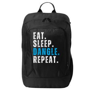 Eat Sleep Dangle Repeat Hockey Funny Hockey Gift City Backpack