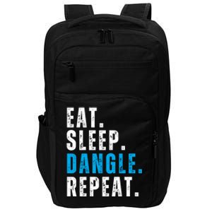 Eat Sleep Dangle Repeat Hockey Funny Hockey Gift Impact Tech Backpack