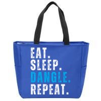 Eat Sleep Dangle Repeat Hockey Funny Hockey Gift Zip Tote Bag