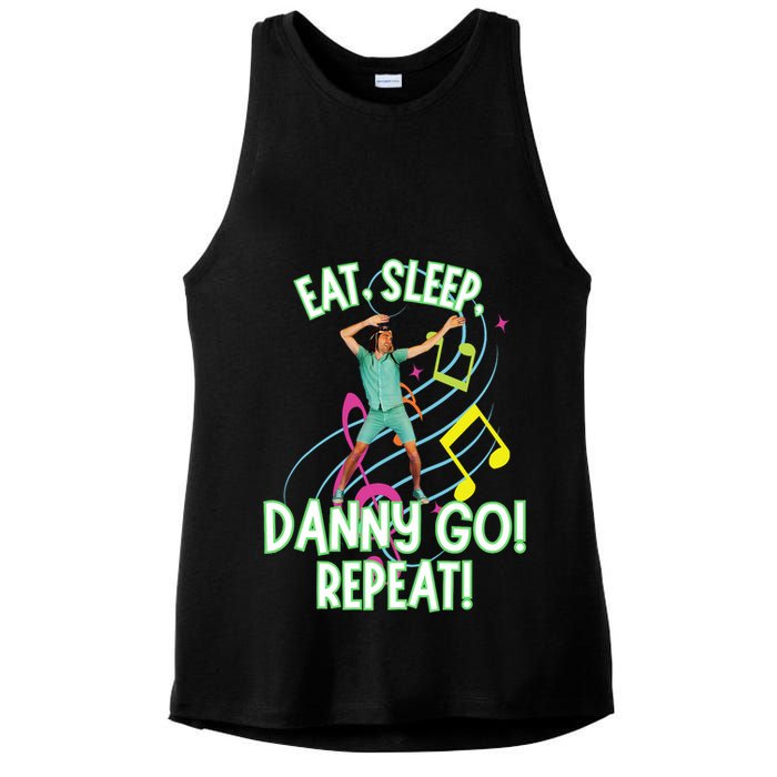 Eat Sleep Danny Go! Repeat Danny Go Adventure Ladies PosiCharge Tri-Blend Wicking Tank