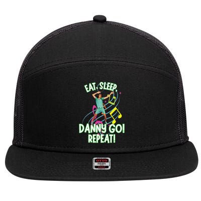 Eat Sleep Danny Go! Repeat Danny Go Adventure 7 Panel Mesh Trucker Snapback Hat