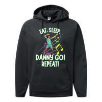 Eat Sleep Danny Go! Repeat Danny Go Adventure Performance Fleece Hoodie