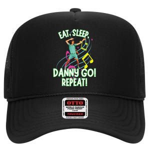 Eat Sleep Danny Go! Repeat Danny Go Adventure High Crown Mesh Back Trucker Hat