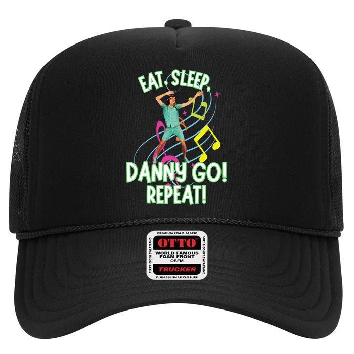 Eat Sleep Danny Go! Repeat Danny Go Adventure High Crown Mesh Back Trucker Hat