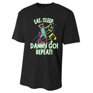 Eat Sleep Danny Go! Repeat Danny Go Adventure Performance Sprint T-Shirt