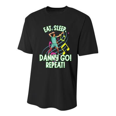 Eat Sleep Danny Go! Repeat Danny Go Adventure Youth Performance Sprint T-Shirt