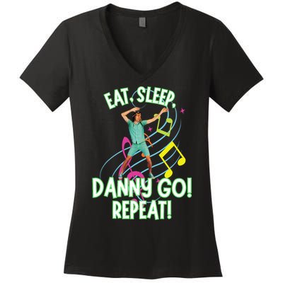 Eat Sleep Danny Go! Repeat Danny Go Adventure Women's V-Neck T-Shirt