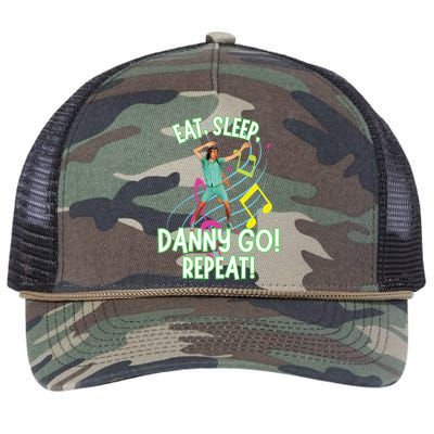 Eat Sleep Danny Go! Repeat Danny Go Adventure Retro Rope Trucker Hat Cap