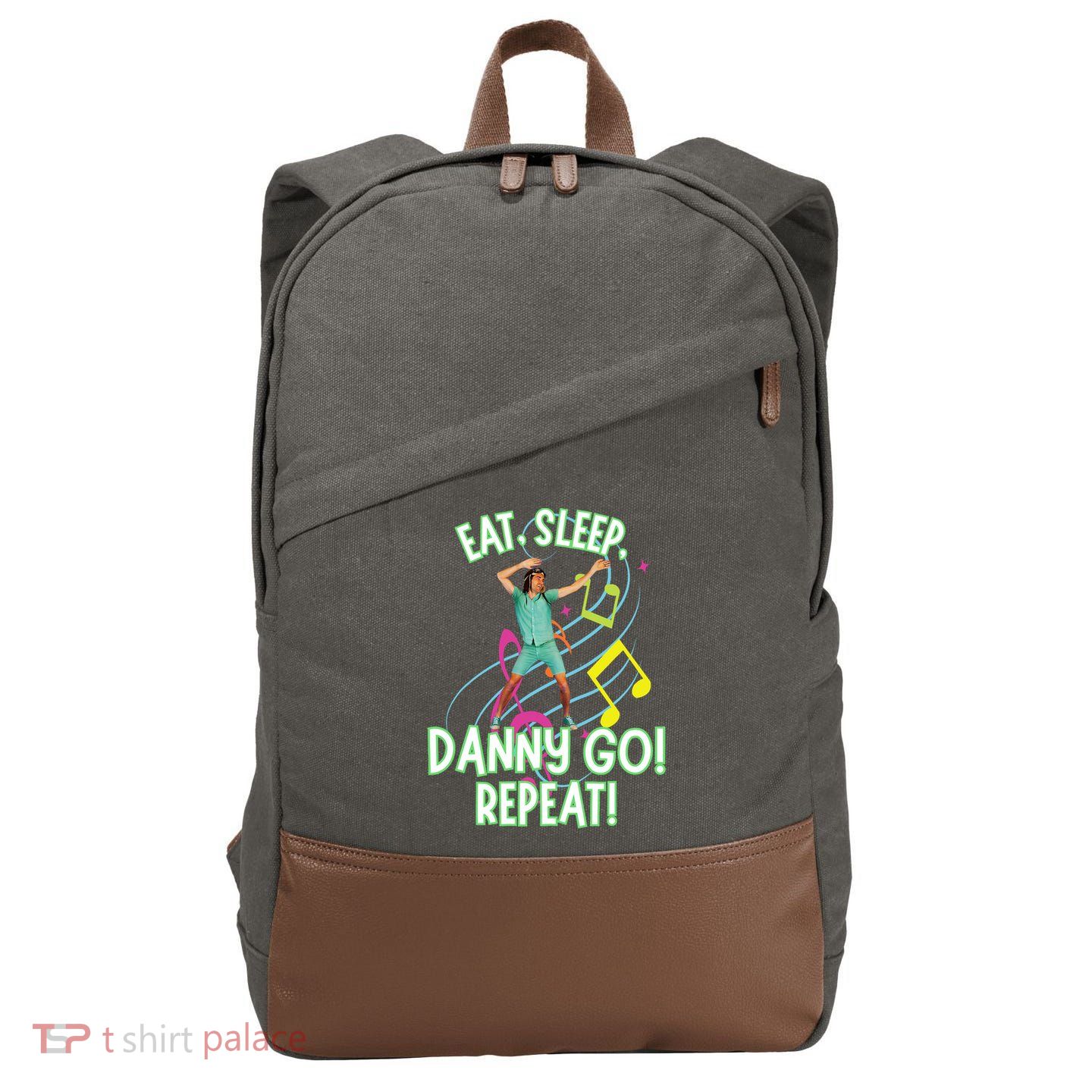 Eat Sleep Danny Go! Repeat Danny Go Adventure Cotton Canvas Backpack