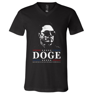 Elon Sunglasses D.O.G.E. Department Of Government Efficiency .Png V-Neck T-Shirt