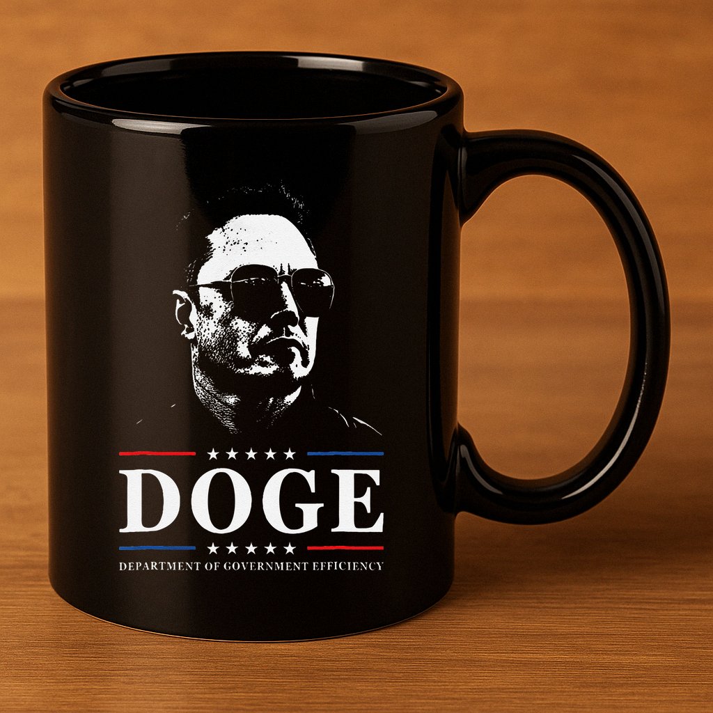 Elon Sunglasses D.O.G.E. Department Of Government Efficiency .Png 11oz C Handle Ceramic Mug