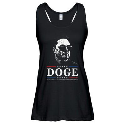 Elon Sunglasses D.O.G.E. Department Of Government Efficiency .Png Ladies Essential Flowy Tank