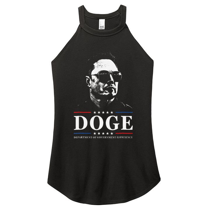 Elon Sunglasses D.O.G.E. Department Of Government Efficiency .Png Women's Perfect Tri Rocker Tank