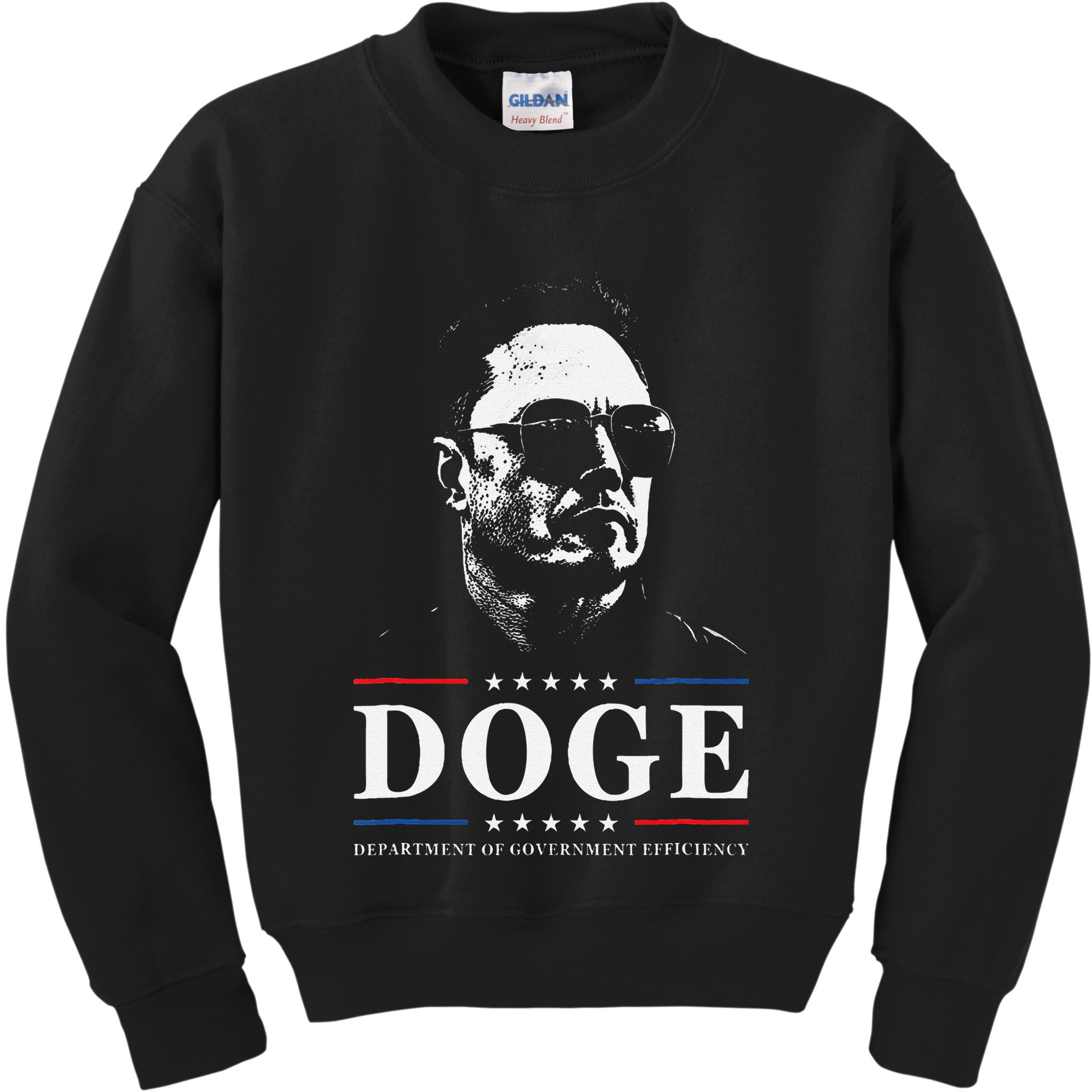 Elon Sunglasses D.O.G.E. Department Of Government Efficiency .Png Kids Sweatshirt