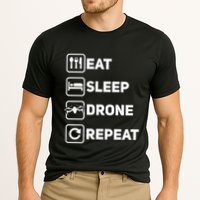 Eat Sleep Drone Repeat Funny Drone Pilot Flying Cute Gift Cooling Performance Crew T-Shirt