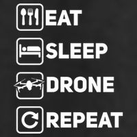 Eat Sleep Drone Repeat Funny Drone Pilot Flying Cute Gift Adult Drive Performance Visor