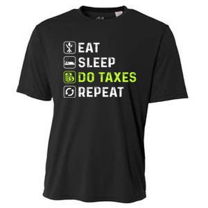 Eat Sleep Do Taxes Repeat,Tax Day T Cooling Performance Crew T-Shirt