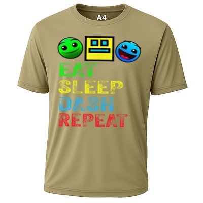 Eat Sleep Dash Repeat Video Game Geometry Video Gamer Gift Performance Shirt