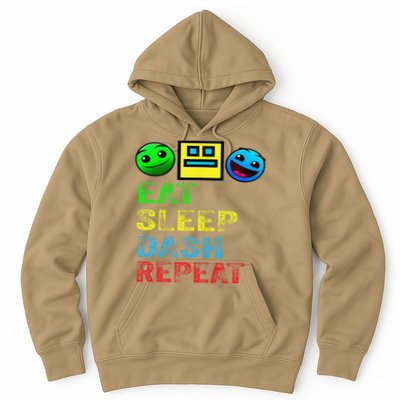 Eat Sleep Dash Repeat Video Game Geometry Video Gamer Gift Hoodie