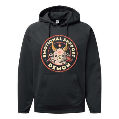 Emotional Support Demon Performance Fleece Hoodie