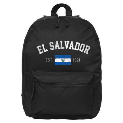 El Salvador Est. 1821 Salvadoran Flag Independence Day 16 in Basic Backpack