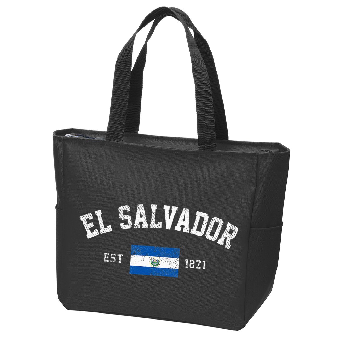 El Salvador Est. 1821 Salvadoran Flag Independence Day Zip Tote Bag