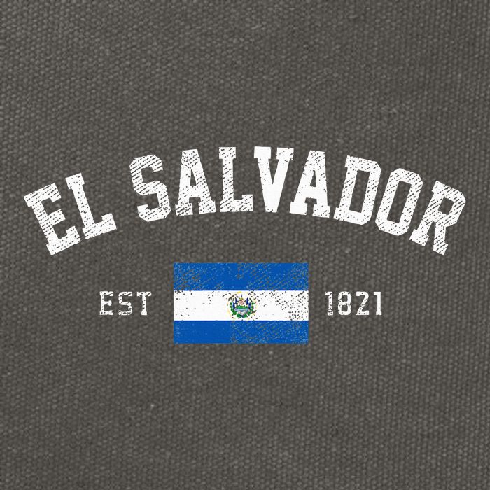 El Salvador Est. 1821 Salvadoran Flag Independence Day Cotton Canvas Backpack