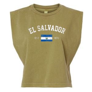 El Salvador Est. 1821 Salvadoran Flag Independence Day Garment-Dyed Women's Muscle Tee