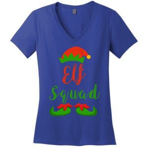 Elf Squad Elf | Funny Christmas Family Matching T Gift Hoodie Women's V-Neck T-Shirt