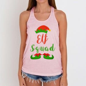 Elf Squad Elf | Funny Christmas Family Matching T Gift Hoodie Women's Knotted Racerback Tank