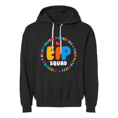 EIP Squad Early Intervention Program Intervention ECSE Team Garment-Dyed Fleece Hoodie