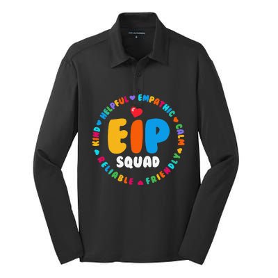 EIP Squad Early Intervention Program Intervention ECSE Team Silk Touch Performance Long Sleeve Polo