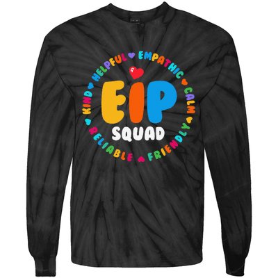 EIP Squad Early Intervention Program Intervention ECSE Team Tie-Dye Long Sleeve Shirt