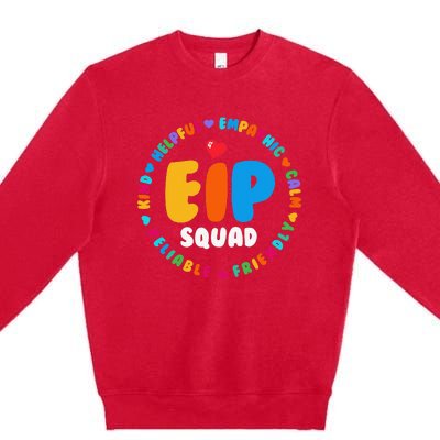 EIP Squad Early Intervention Program Intervention ECSE Team Premium Crewneck Sweatshirt