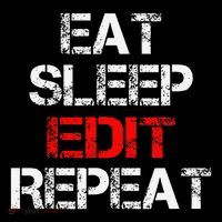 Eat Sleep Edit Repeat Editor Writer Journalist Reporter Button