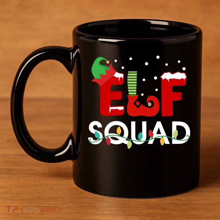 Elf Squad 11oz C Handle Ceramic Mug
