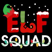 Elf Squad Drawstring Bag