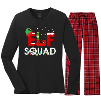 Elf Squad Women's Long Sleeve Flannel Pajama Set 