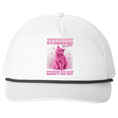 Everyone Sucks Except My Cat Snapback Five-Panel Rope Hat