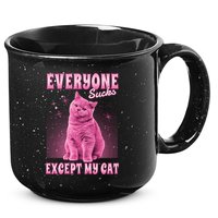 Everyone Sucks Except My Cat 15oz Campfire Ceramic Mug