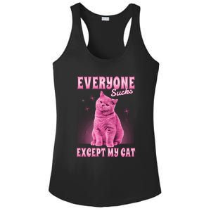 Everyone Sucks Except My Cat Ladies PosiCharge Competitor Racerback Tank