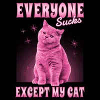 Everyone Sucks Except My Cat Wool Snapback Cap