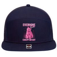 Everyone Sucks Except My Cat 7 Panel Mesh Trucker Snapback Hat